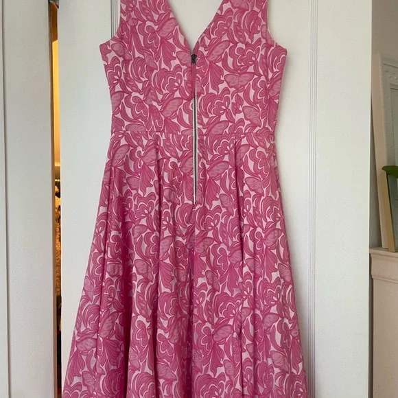 Maeve Anthropologie Pink Floral Dress with Pockets - Picture 3 of 4